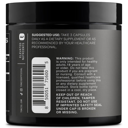 Toniiq Black Maca Root - Ultra High Potency 20:1 Extract - Single Origin, Wildcrafted & Highly Concentrated - Third-Party Lab Tested - 120 Capsules - Maple Wellness Supplements