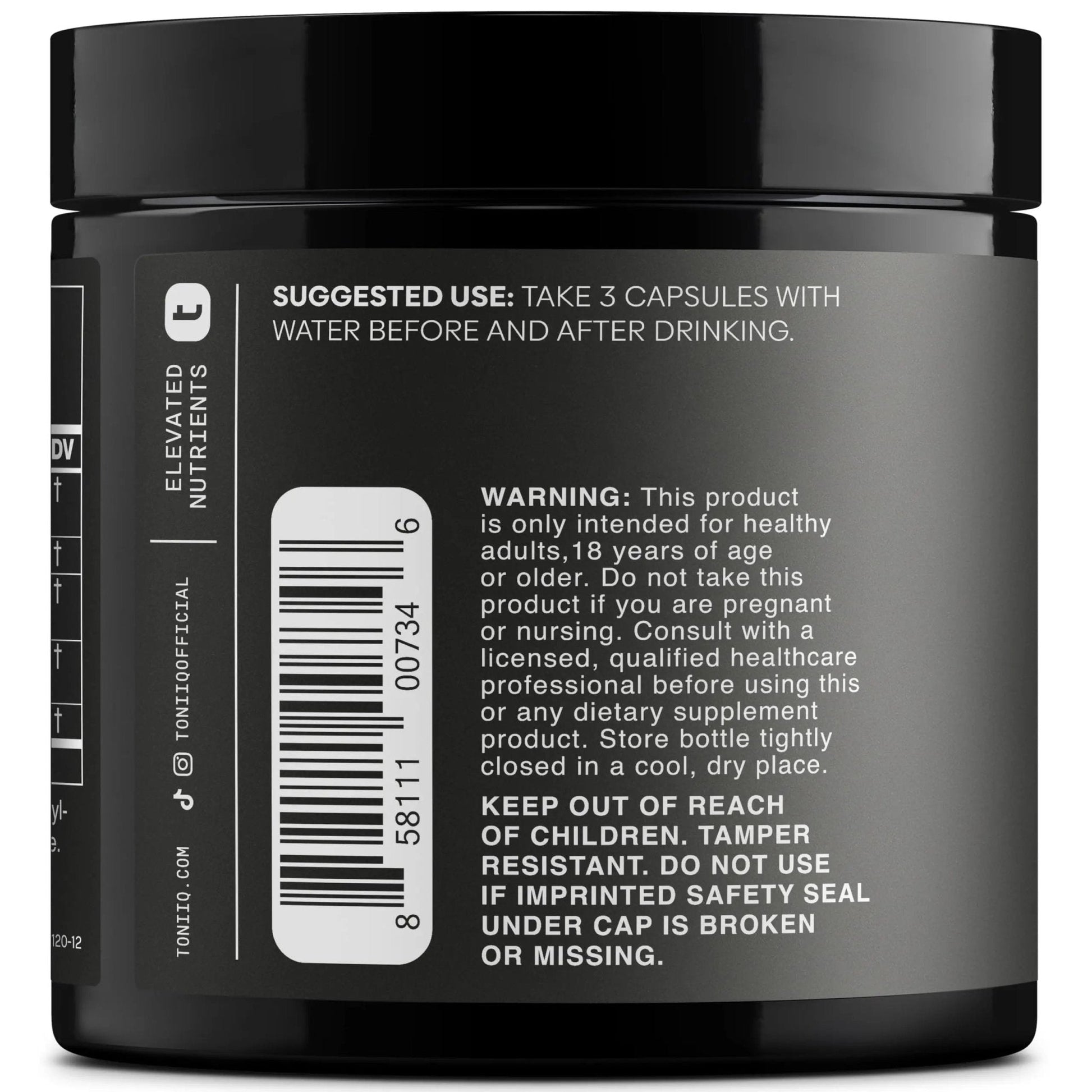 Toniiq Ease with DHM - Full Liver Support for a Night Out - 120 Capsules - 50x Super Concentrated Extract - Maple Wellness Supplements