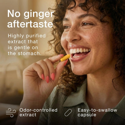 Toniiq Ginger Root Capsules – Ultra High Potency 25:1 Extract with 20% Gingerols – with Curcumin & Black Pepper for Synergy – Lab Tested – 60 Capsules - Maple Wellness Supplements