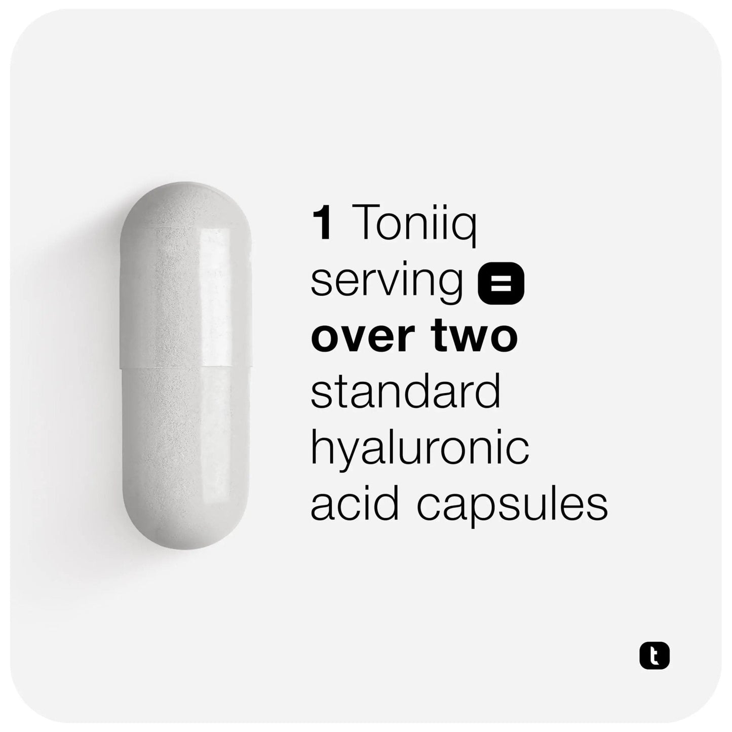 Toniiq Hyaluronic Acid Supplements – Lab Tested 95% Ultra High Purity – Fermented and Bioavailable with Vitamin C – Third Party Lab Tested – 180 Capsules - Maple Wellness Supplements
