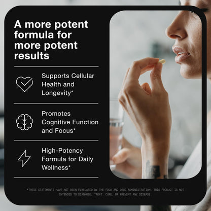 Toniiq Liposomal NAD+ and Resveratrol Supplement - 1500mg Ultra High Strength NAD Supplement - Clinically Studied Ingredients with Patented RiaGev-WS - Maple Wellness Supplements