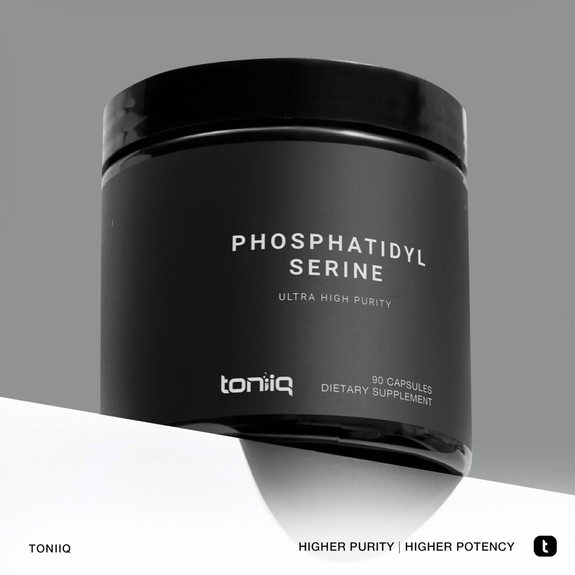 Toniiq Phosphatidylserine - 400mg Formula - World’s First 50% Purity - Highest Purity in the US - Soy Free Phosphatidylserine Supplement - Maple Wellness Supplements
