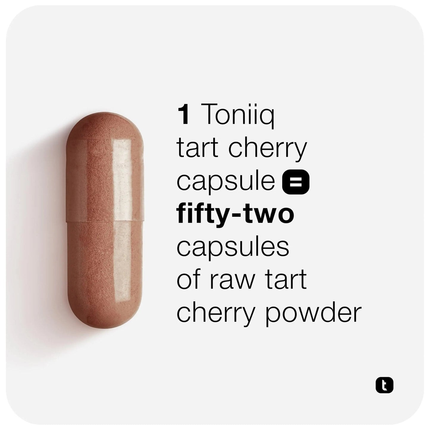 Toniiq Tart Cherry Capsules - Ultra High Potency 52:1 Extract - Highly Concentrated - Third-Party Lab Tested for Purity & Quality - 120 Capsules - Maple Wellness Supplements