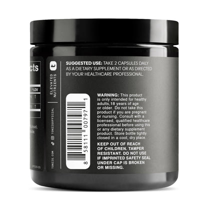 Toniiq Ultra Concentrated 500mg Spermidine Supplements for Men and Women - Non-Synthetic Spermidine Standardized to No Less Than 1% - 5mg per Serving Rice Germ Extract - Maple Wellness Supplements