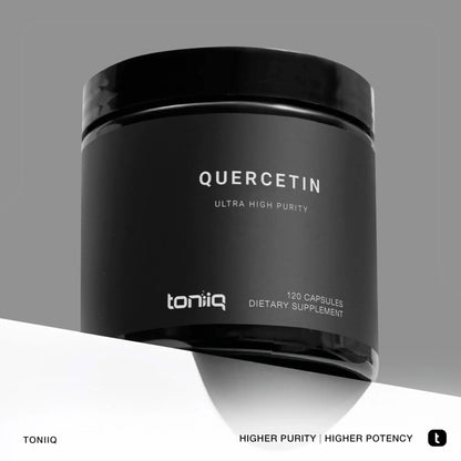 Toniiq Ultra High Purity Quercetin Capsules - 95%+ Highly Purified and Bioavailable - 1000mg Per Serving - 120 Capsules Quercetin Supplement - Maple Wellness Supplements