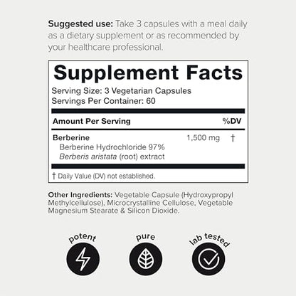 Toniiq Ultra High Strength Berberine 1500mg from The Himalayas Berberine Supplement - Maple Wellness Supplements