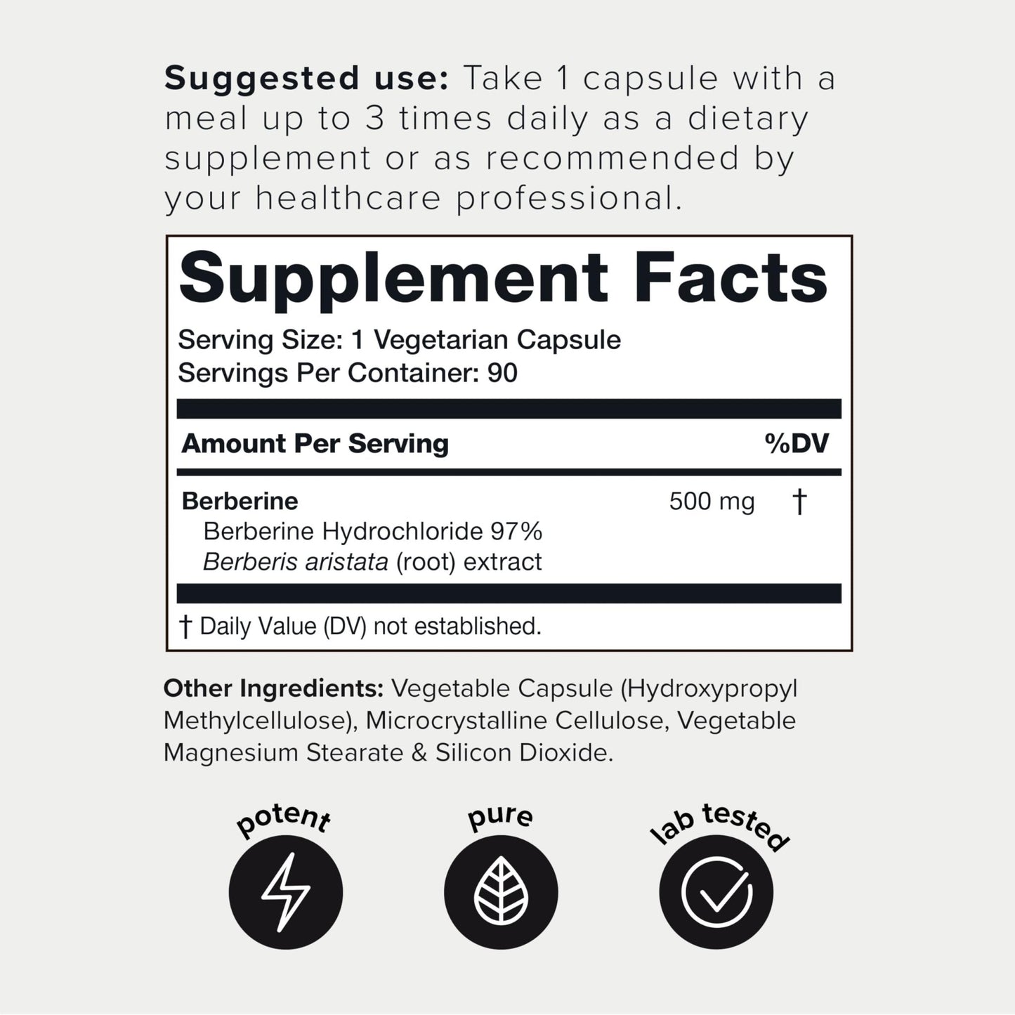 Toniiq Ultra High Strength Berberine HCl 500mg from The Himalayas - Berberine Suppleme - Maple Wellness Supplements
