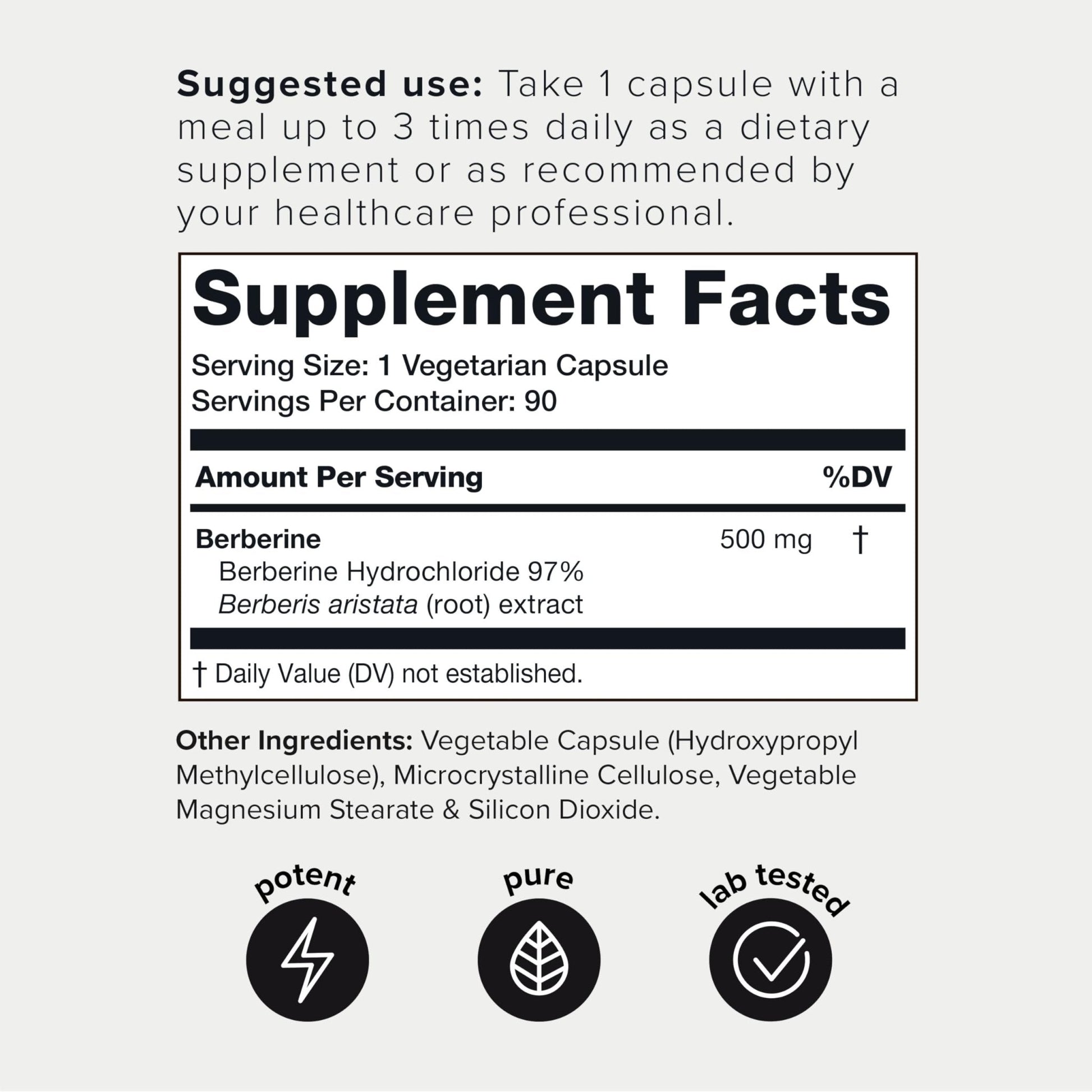 Toniiq Ultra High Strength Berberine HCl 500mg from The Himalayas - Berberine Suppleme - Maple Wellness Supplements