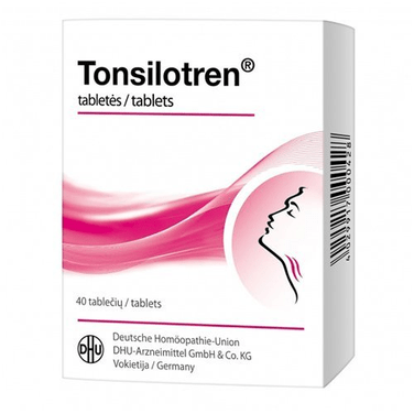 Tonsilotren Homeopathic Tabs, 40 - Maple Wellness Supplements