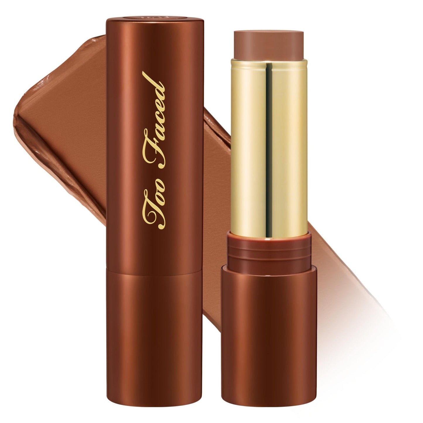 Too Faced Chocolate Soleil Melting Bronzing & Sculpting Stick | Multi-Use, Contour + Cream Bronzer Stick | Lightweight, Satin-Finish with Buildable Coverage, 0.28 Ounce, 0.28 Ounce, Chocolate Souffle - Maple Wellness Supplements