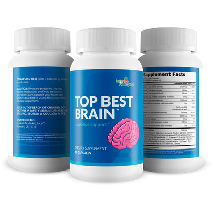 Top Best Brain - Cognitive Support Supplement for Memory, Focus, & Mental Clarity - Promote Improved Concentration, Cognition, & Motivation - Brain Pills for Cognitive Health - Nootropic Formula - Maple Wellness Supplements