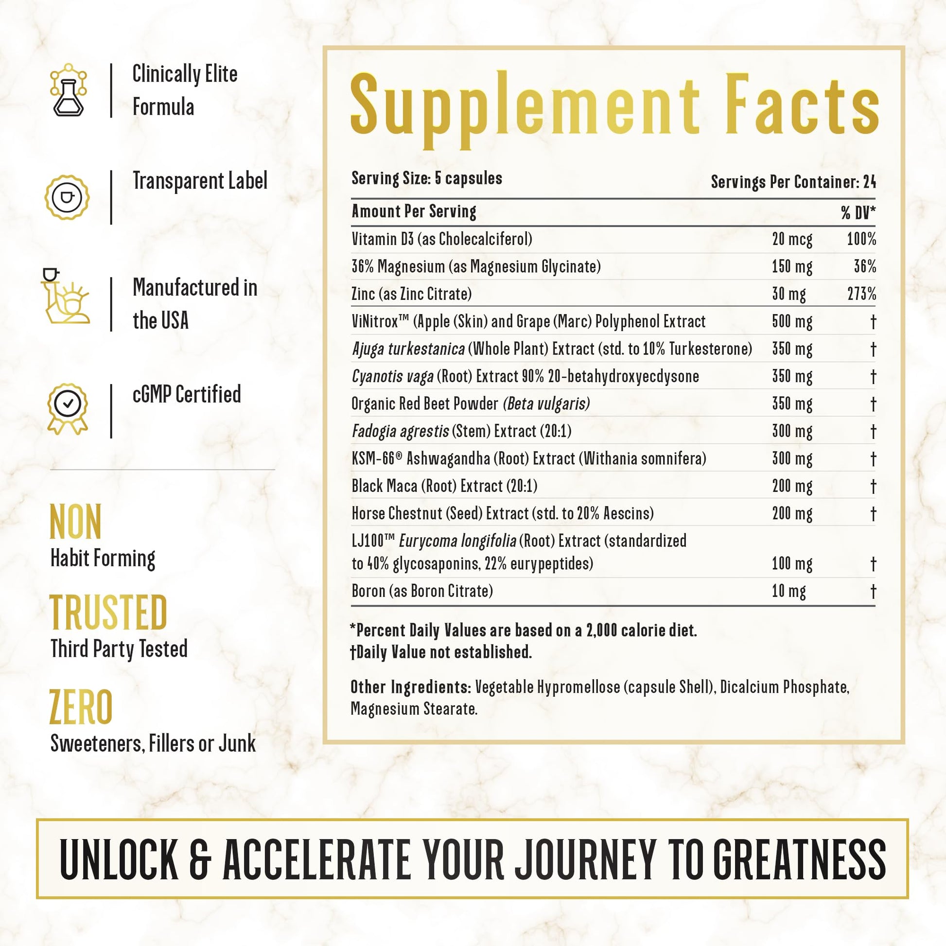 Top Shelf Grind King Maker, 13-in-1 Anabolic Supplement for Men to Increase Stamina - Maple Wellness Supplements