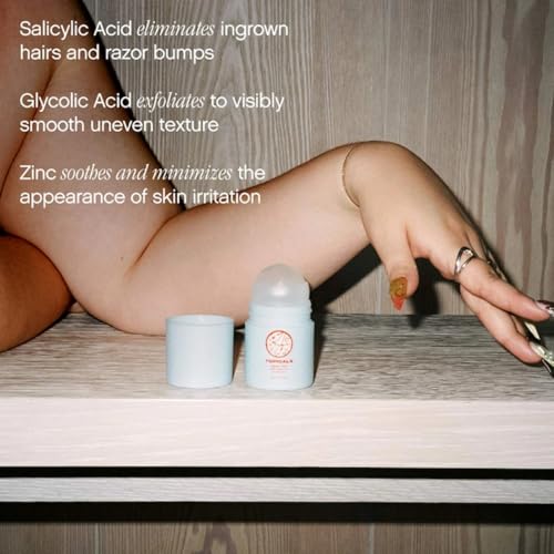Topicals High Roller Ingrown Hair Serum | Roll-on Tonic to Soothe and Calm Irritated Skin - Maple Wellness Supplements