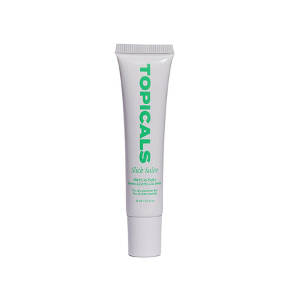 Topicals Slick Salve Mint Glossy Lip Balm | Soothes Discomfort, Strengthens Barrier and Provides Lasting Hydration & Relief | Vegan, Paraben-Free - Maple Wellness Supplements