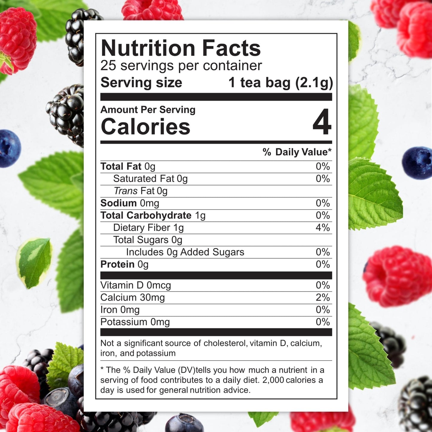 Total Tea Slimming Detox Tea for a Healthy Weight Support - Caffeine Free - Herbal - Maple Wellness Supplements