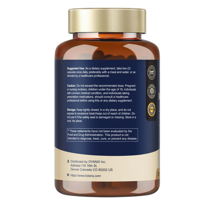 Totaria C-ognitive with Caffeine Pills, L-Tyrosine, Alpha GPC, Ginkgo Biloba, Bacopa Monnieri Brain Supplement for Memory and Focus, Brain Nootropic Support - Non-GMO, Gluten Free (2 Packs) - Maple Wellness Supplements