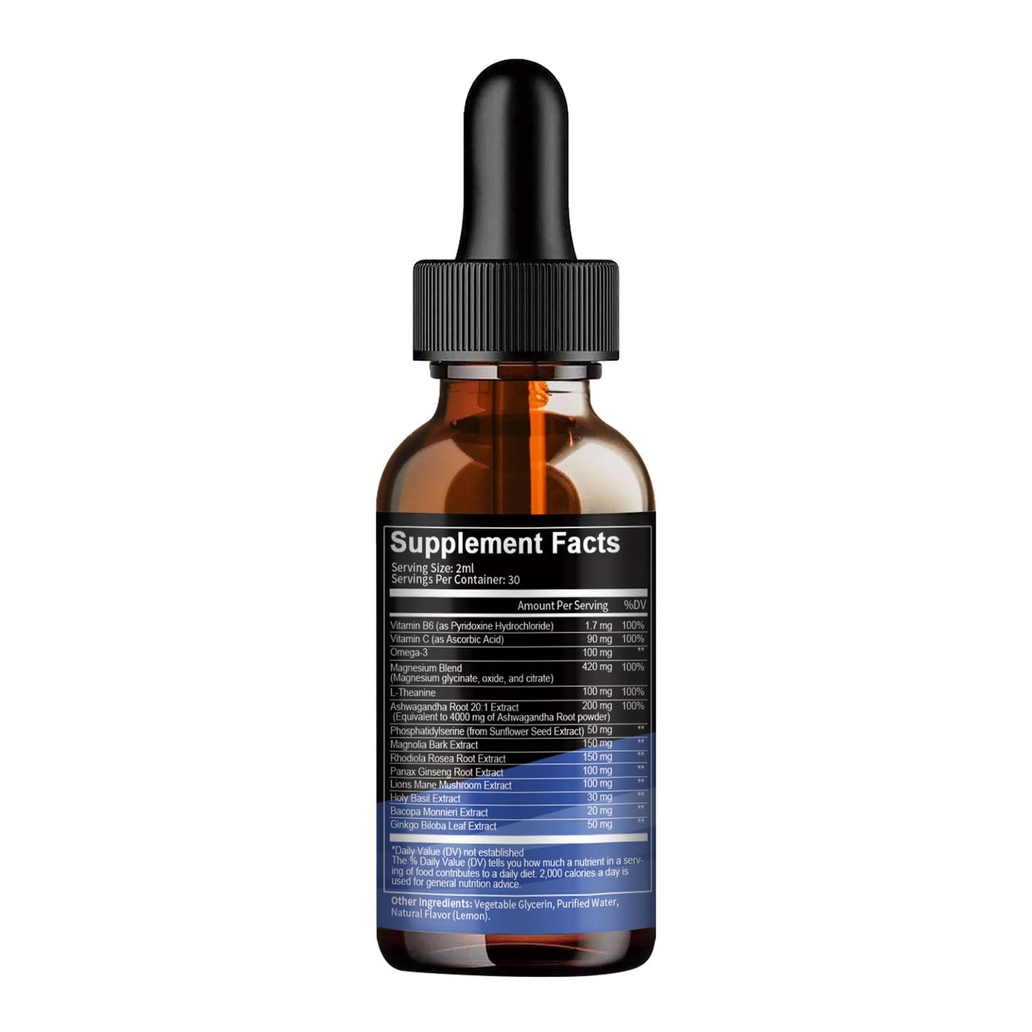 Totaria cortisol Supplement Liquid Drops Hormone Balance for Women Men with Magnesium Complex,Ashwagandha,Rhodiola Rosea,L Theanine,Phosphatidylserine Supplements Mood, Focus, Sleep Support 2 FL.OZ - Maple Wellness Supplements