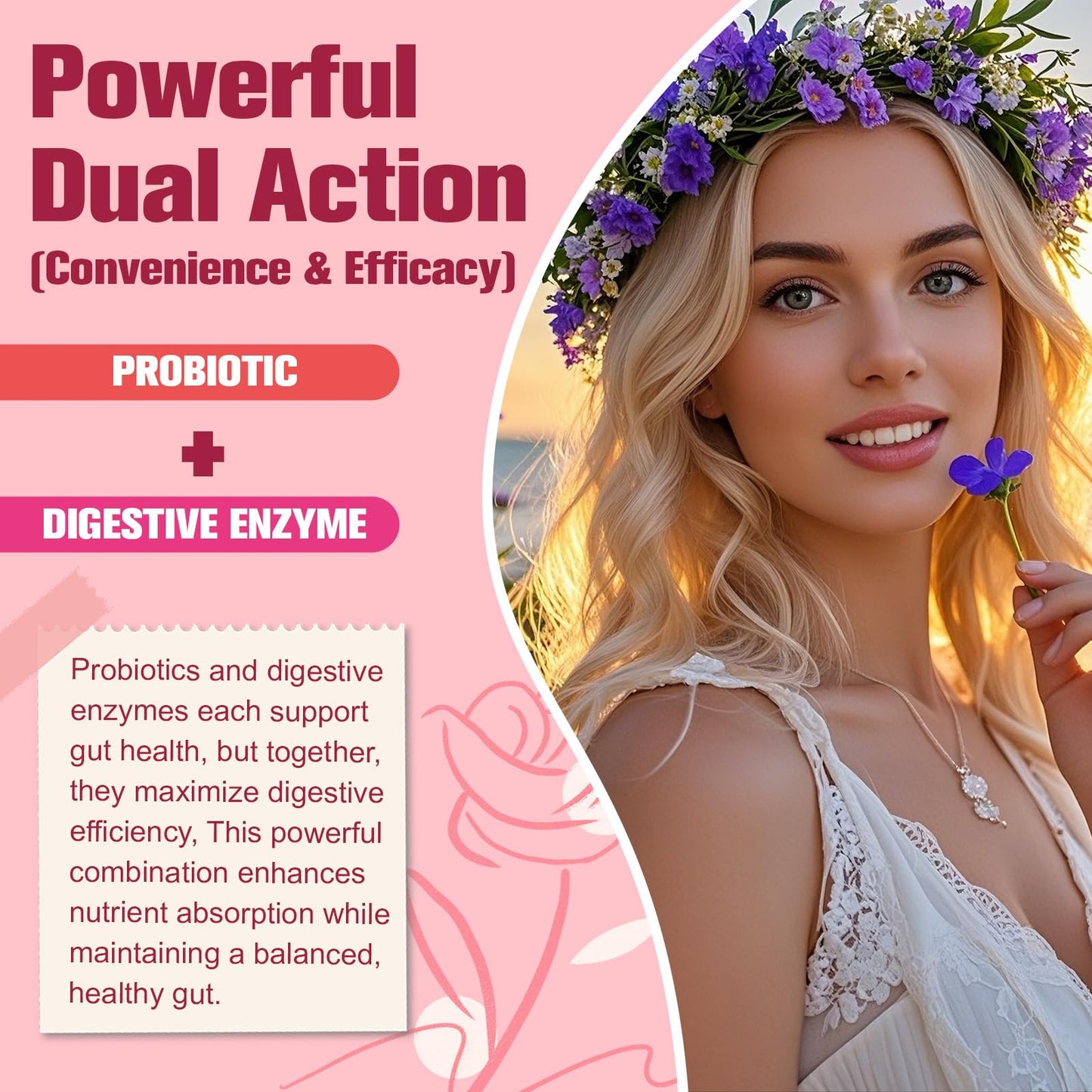 Totaria Probiotics for Women, 120 Billion Women Probiotic, with Akkermansia, Digestive Enzymes & Prebiotics, Cranberry, D-Mannose, for Gut, Vaginal, Urinary - Maple Wellness Supplements