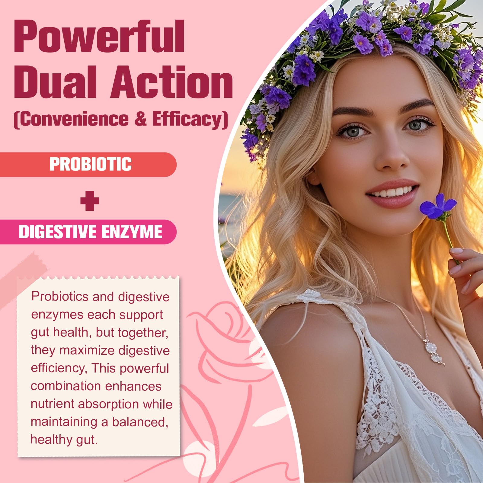 Totaria Probiotics for Women, 120 Billion Women Probiotic, with Akkermansia, Digestive Enzymes & Prebiotics, Cranberry, D-Mannose, for Gut, Vaginal, Urinary - Maple Wellness Supplements
