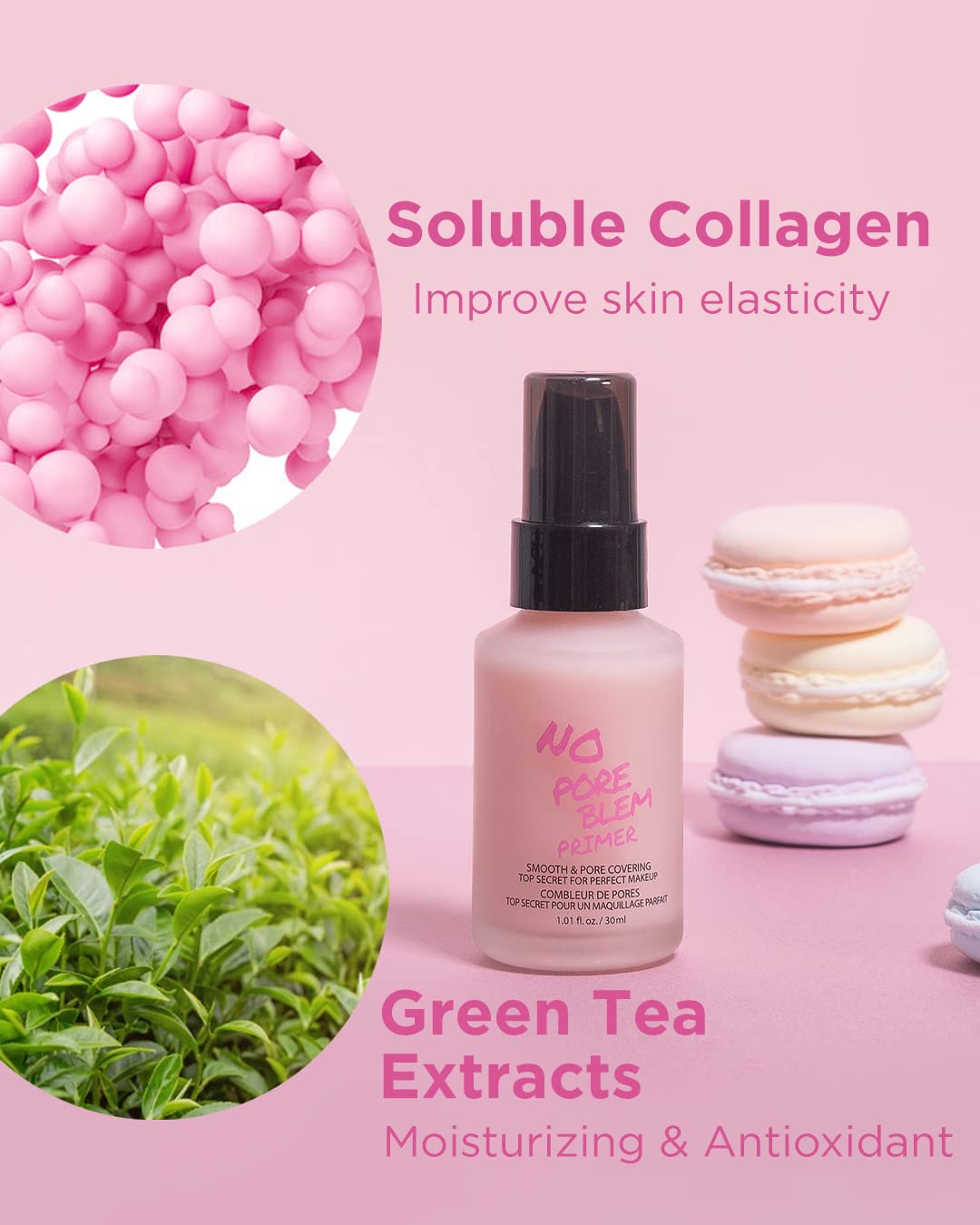 TOUCH IN SOL No Poreblem Primer – Pore Primer for Korean Makeup, Mattifying Primer for Oily Skin, Pore Eraser for Large Pores, Blurring Finish from K Beauty (1.01 fl.oz/30ml) - Maple Wellness Supplements