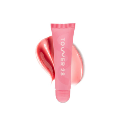 Tower 28 LipSoftie Tinted Lip Balm Treatment - Hydrating Glossy Balm + Overnight Lip Mask with Jojoba Oil + Shea Butter - Sweet - Maple Wellness Supplements