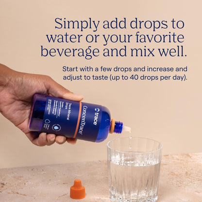 Trace Minerals ConcenTrace Trace Mineral Drops | Supports Energy, Digestion, Bone Health & Hydration, 70+ Ionic Trace Minerals w/Magnesium - Maple Wellness Supplements