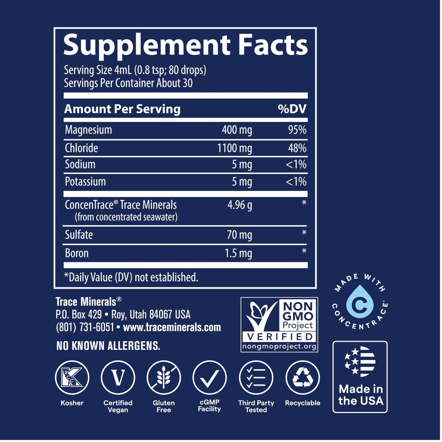 Trace Minerals Ionic Magnesium - Liquid Ionic Magnesium to Support Immune, Brain & Heart Health - Supplement to Aid Energy & Vitality - Maple Wellness Supplements