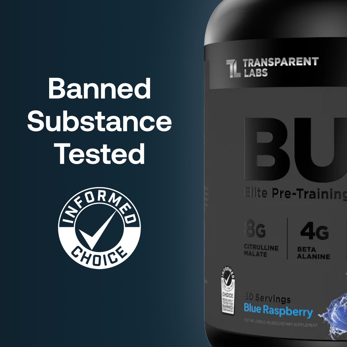 Transparent Labs Bulk Black Pre Workout - Clinically Dosed, Sugar Free Preworkout for Men and Women with Beta Alanine Powder, Citrulline Malate - Maple Wellness Supplements
