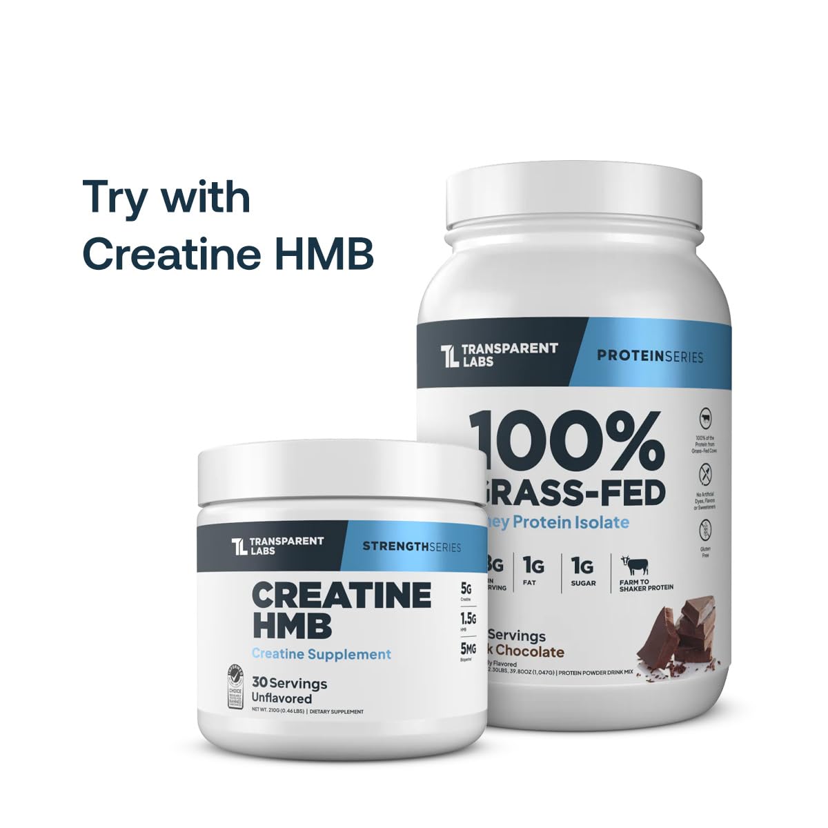Transparent Labs Grass-Fed Whey Protein Isolate - Natural Flavor, Gluten Free Whey Protein Powder w/ 28g of Protein per Serving - Maple Wellness Supplements