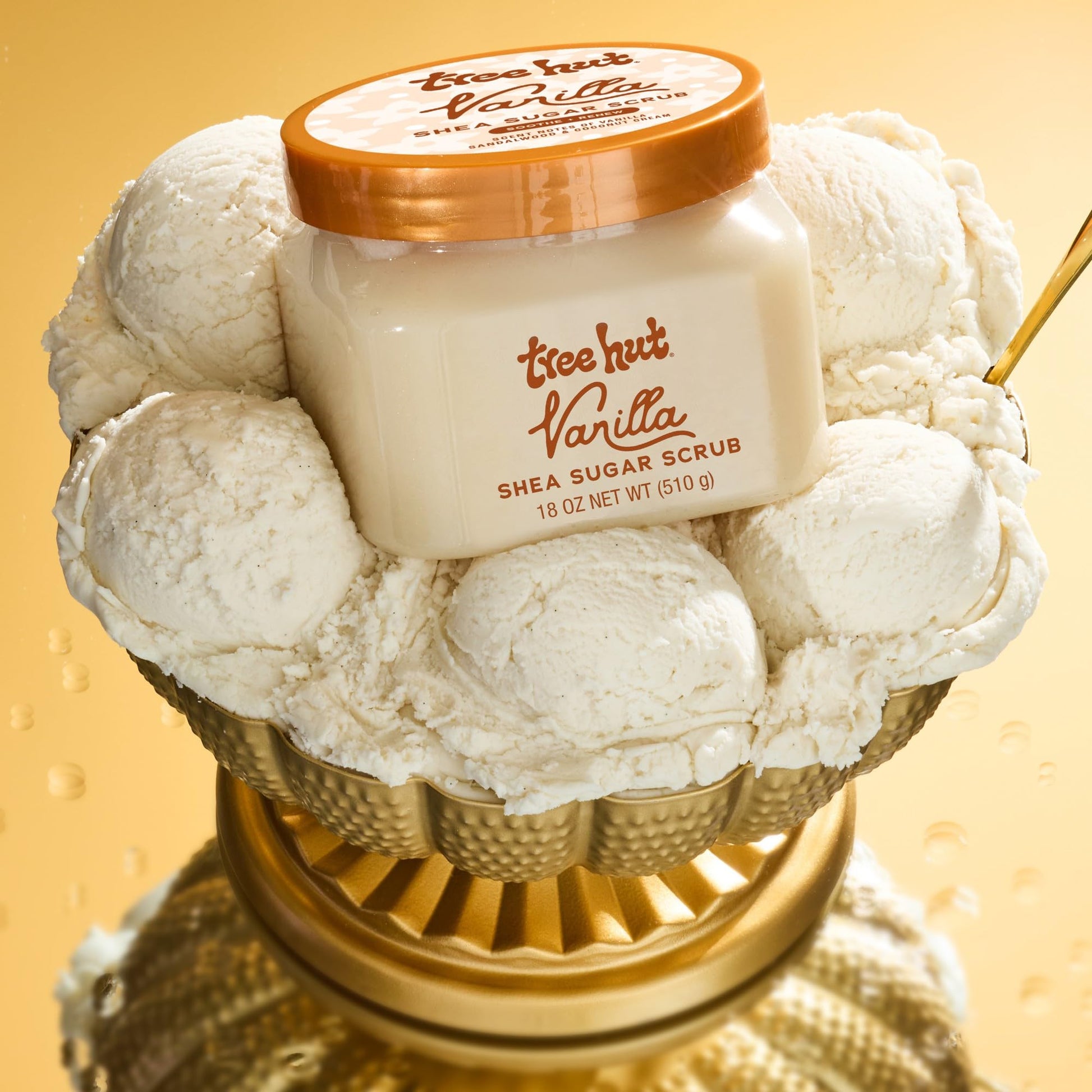 Tree Hut Vanilla Shea Sugar Scrub, Easter Gifts for Women, Exfoliating & Hydrating Body Scrub with Shea Butter & Essential Oils - Maple Wellness Supplements
