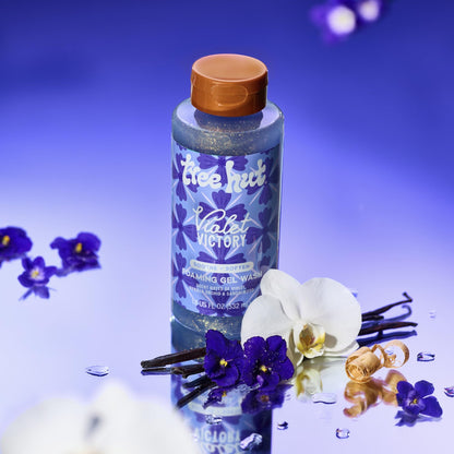 Tree Hut Violet Victory Foaming Gel Wash, Hydrating & Moisturizing Body Wash with Shea Butter & Natural Oils - Maple Wellness Supplements