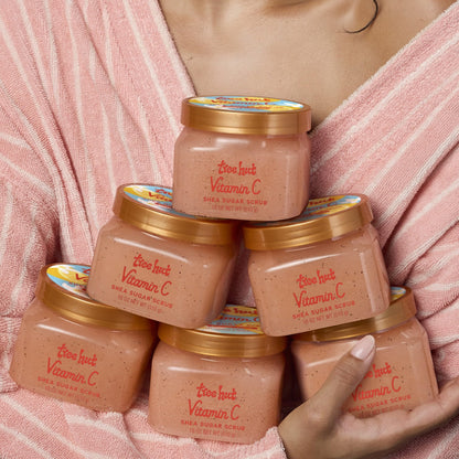 Tree Hut Vitamin C Shea Sugar Scrub, Easter Gifts for Women, Exfoliating Body Scrub Removes Dead, Dry Skin for a Soft - Maple Wellness Supplements