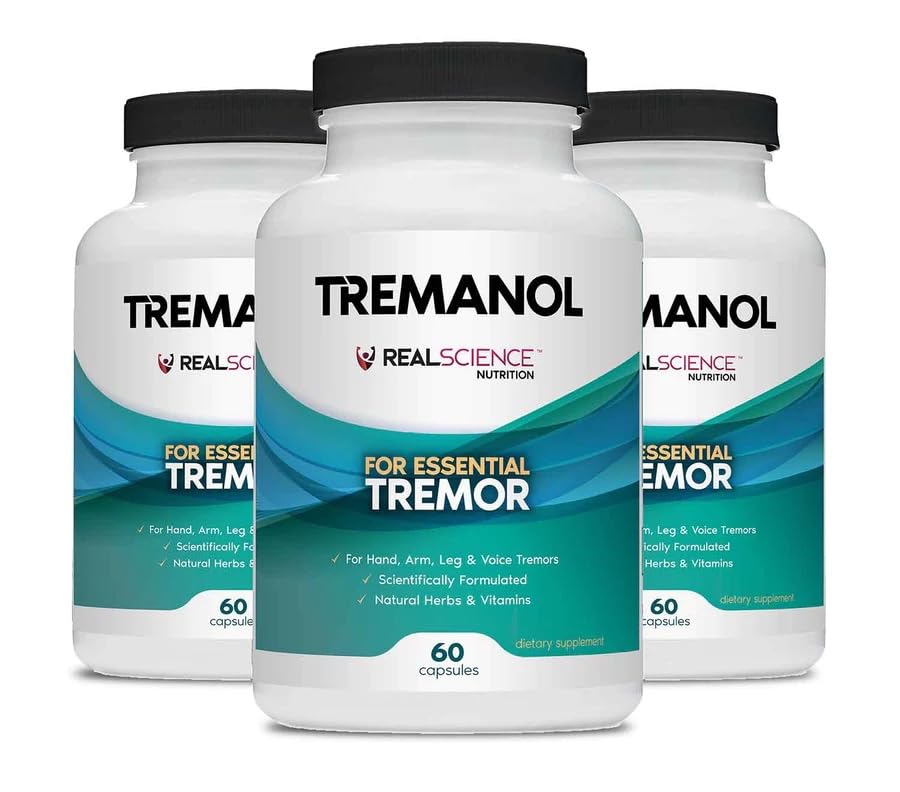 Tremanol Natural Aid Herbal Supplement – Includes Vitamin B2 & B12, Passionflower & Skullcap – 60 Caps (Pack of 3) – Made in USA - Maple Wellness Supplements