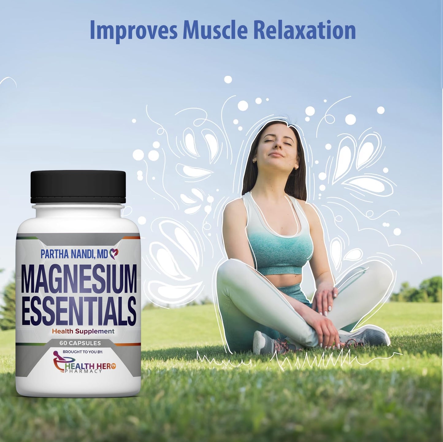 Triple Magnesium Citrate, Malate & Glycinate Complex Supplement – Supports Sleep, Stress, Muscle, Nerve & Heart Health – Advanced High-Absorption Formula – 235mg – 60 Capsules - Maple Wellness Supplements