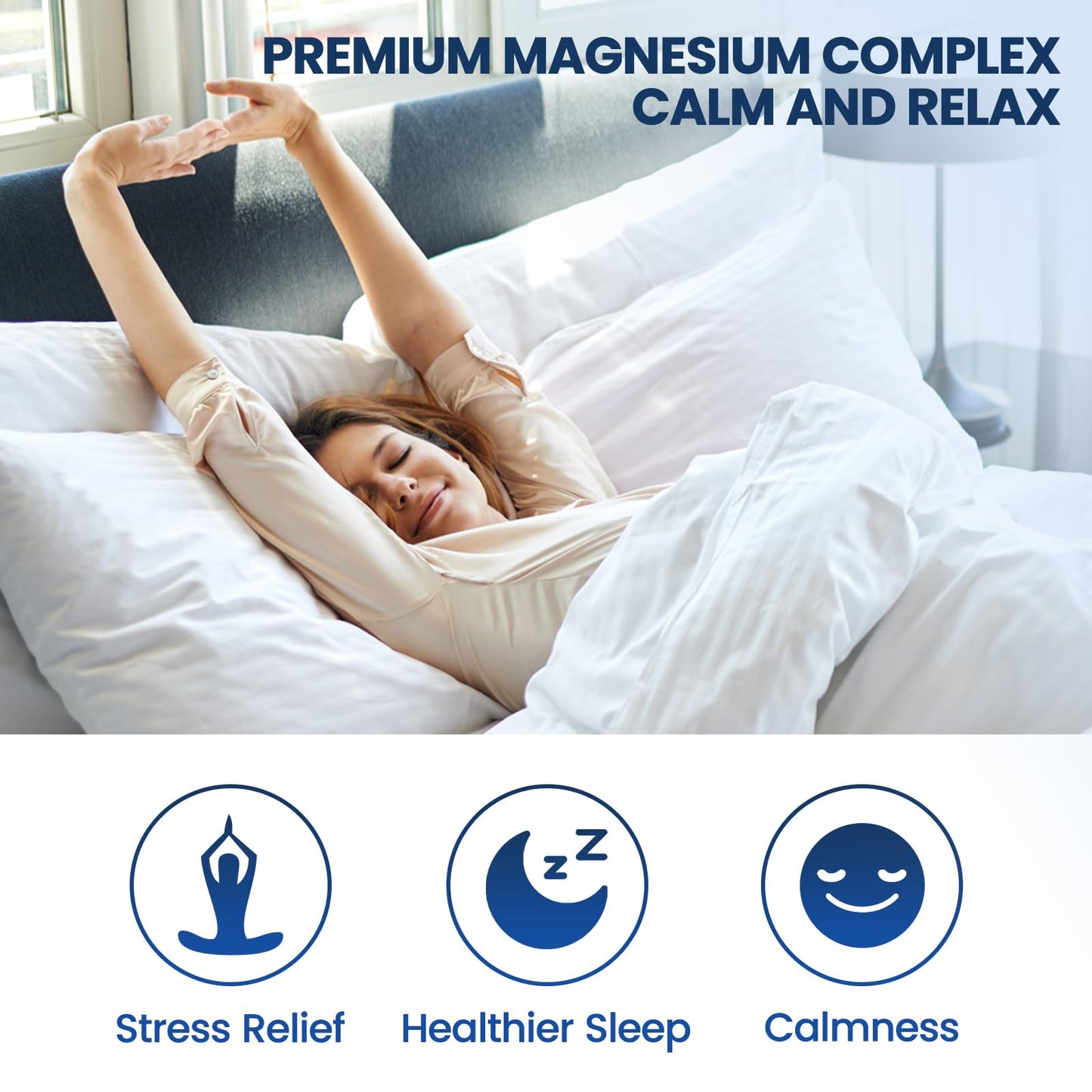 Triple Magnesium Complex Supplement-Magnesium Glycinate, Citrate, Malate Liquid Drops 500mg with Ashwagandha, L-Theanine, Vitamin B6 for Calm, Stress Relief, Sleep, Muscle Support-Pineapple Flavor - Maple Wellness Supplements
