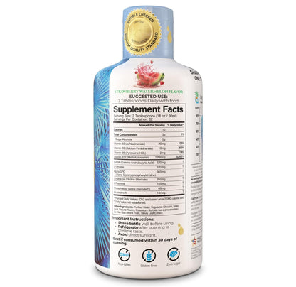 Tropical Oasis - Brain Power | Liquid Nootropic Supplement - Promotes Mental Clarity, Focus, and Memory Retention (Unflavored, 32 Servings) - Maple Wellness Supplements