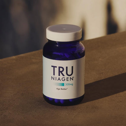 TRU NIAGEN Patented NAD Supplement for Brain Function, Anti Aging & Cell Regeneration, 300mg Niagen, 90 Servings | Supports Cellular Energy, Muscle | Nicotinamide Riboside (NR) Take 1 Daily | 1 Bottle - Maple Wellness Supplements