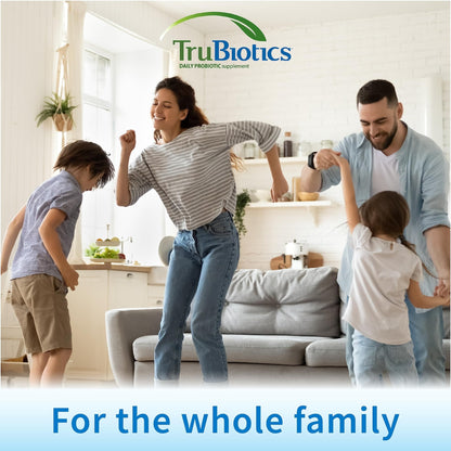 TruBiotics Probiotics for Digestive & Immune Health, Supports Regularity & Helps Relieve Abdominal Discomfort, Gas & Bloating, 2 Clinically Studied - Maple Wellness Supplements