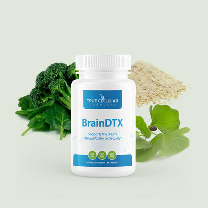 True Cellular Formulas BrainDTX - Supports Cognitive Function, Focus & Mental Clarity - Promotes Clear Thinking & Memory - with Alpha Lipoic Acid & Biotin - Antioxidant Support - 60 Capsules - Maple Wellness Supplements