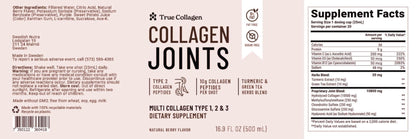 True Collagen Joints | 10,000 mg Hydrolyzed Collagen Liquid Supplement - 500 ml, 20 Day Supply | Glucosamine, MSM and Chondroitin for Healthy Joints | Fat-Free, Sugar-Free, 100% Natural Berry Flavor - Maple Wellness Supplements
