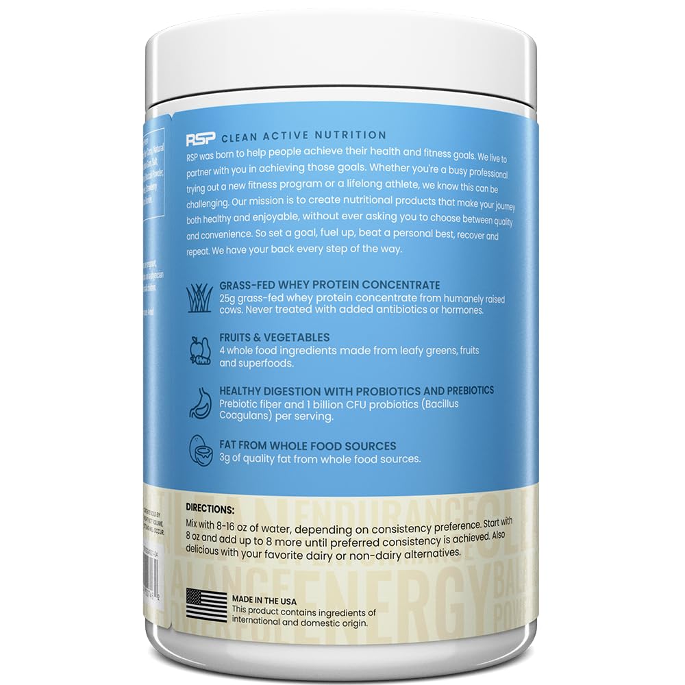 TrueFit High Fiber Protein Powder, Grass-Fed Whey Meal Replacement Shake with Prebiotics, Probiotics, & Organic Superfoods, Keto Friendly, Gluten Free - Maple Wellness Supplements