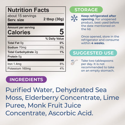 TrueSeaMoss Wildcrafted Irish Sea Moss Gel – Nutritious Organic Raw Seamoss Rich - Maple Wellness Supplements