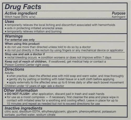 TUCKS Medicated Cooling Pads, 100 Count – Hemorrhoid Pads with Witch Hazel, Cleanses Sensitive Areas, Protects from Irritation, Hemorrhoid Treatment, Medicated Pads Used by Hospitals - Maple Wellness Supplements