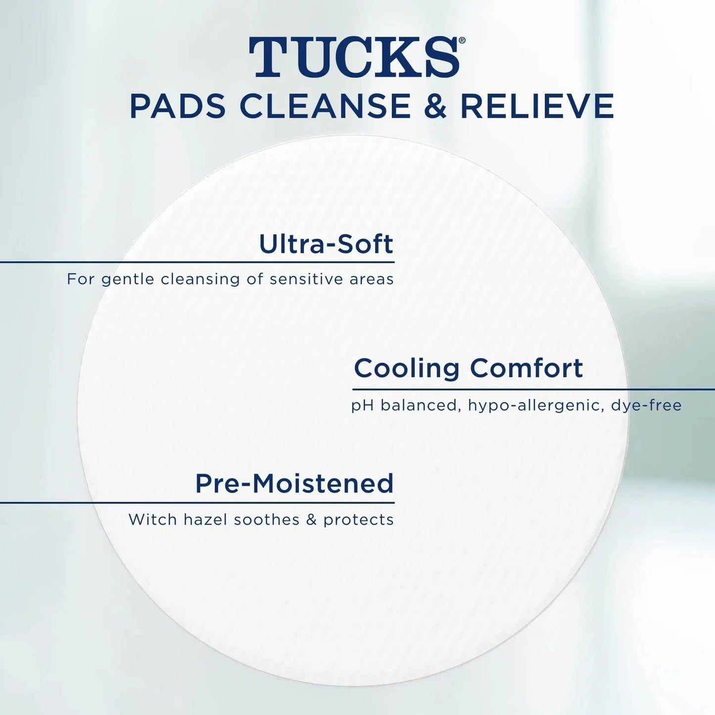 TUCKS Medicated Cooling Pads, 100 Count – Hemorrhoid Pads with Witch Hazel, Cleanses Sensitive Areas, Protects from Irritation, Hemorrhoid Treatment, Medicated Pads Used by Hospitals - Maple Wellness Supplements