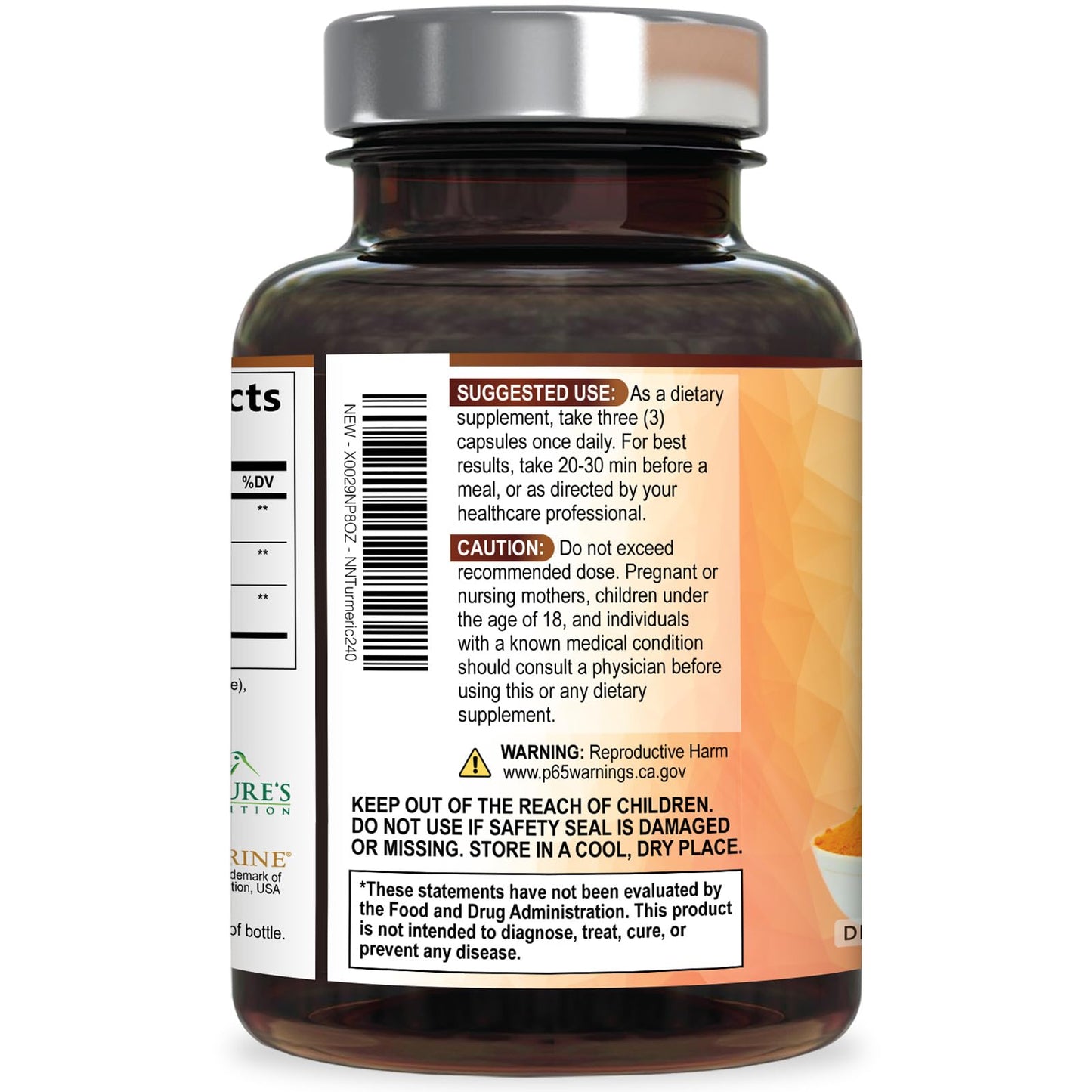 Turmeric Curcumin Supplement - 95% Curcuminoids with Organic Turmeric & BioPerine Black Pepper for Best Absorption - Daily Joint & Immune Health Support - Maple Wellness Supplements