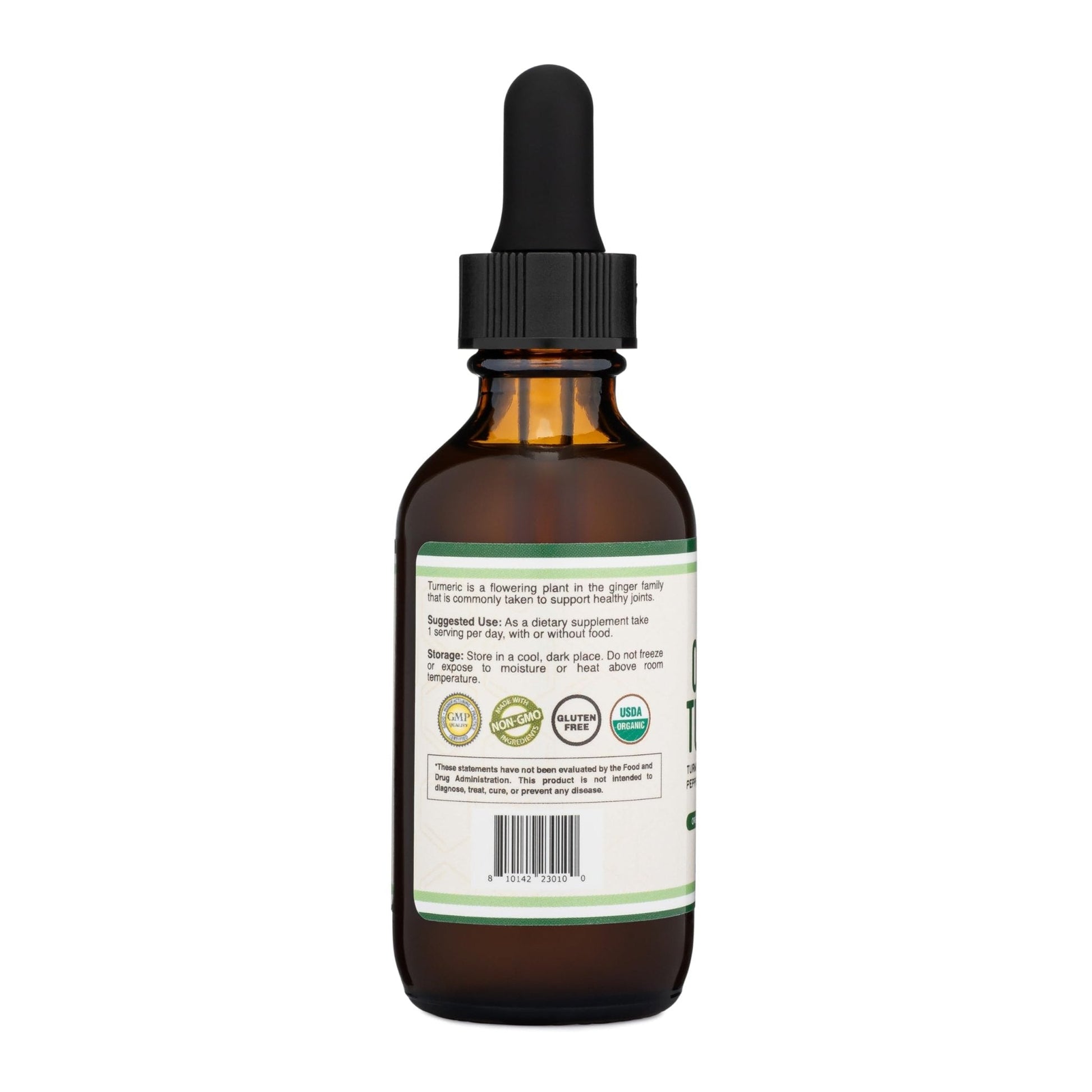 Turmeric Curcumin with Black Pepper Drops - Organic Turmeric Supplement Drops 1,180mg - 2FL OZ, 60 Servings (with Black Pepper Seed, Ginger, Rosemary, and Sage) - Maple Wellness Supplements