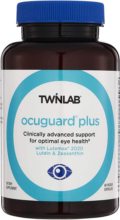 Twinlab Ocuguard Plus - Eye Supplement with Zinc, Vitamin A, C & D - 60 Veggie Capsules - Maple Wellness Supplements