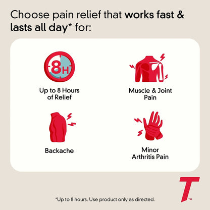 Tylenol 8 Hour Acetaminophen 650 mg Extended Release Caplets, Fast Acting Bi-Layer Design, Quick & Long Lasting Pain Relief for Muscle, Joint, Back & Arthritis Aches, Fever Reducer, 100 Count - Maple Wellness Supplements