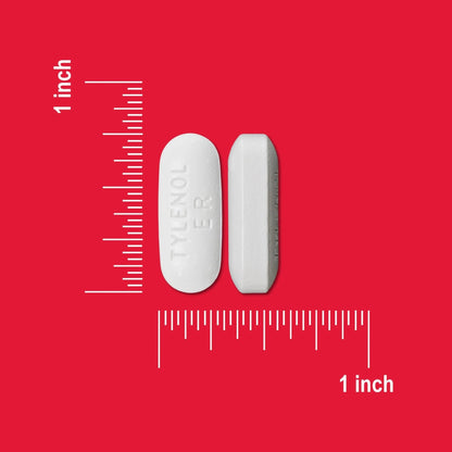 Tylenol Acetaminophen 650 mg Extended Release Caplets, Fast, Strong Pain Relief, 8 Hour Arthritis Pain Relief, Joint Pain Reliever & Fever Reducer, Long-Lasting Relief, Oral Medicine, 225 Count - Maple Wellness Supplements