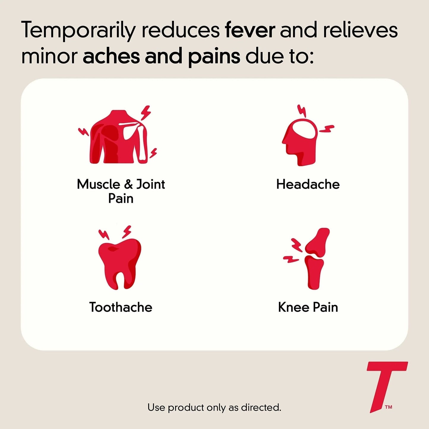 Tylenol Extra Strength Acetaminophen Caplets, 500 mg, Pain Relief & Fever Reducer for Headache, Backache, Toothache, Menstrual Cramps & Pain, Travel-Friendly Packaging, 2-Caplet Pouches, 50 Count - Maple Wellness Supplements